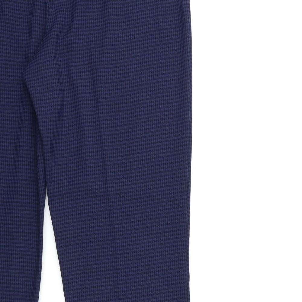 Womens UK Size 12 ISLE Regular Fit Blue Trousers