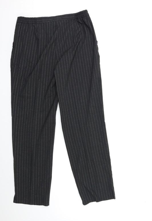 Womens UK Size 14 Wardrobe Regular Fit Black Trousers