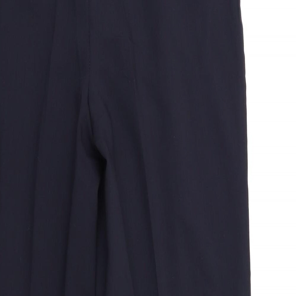 Womens UK Size 10 Preworn Regular Fit Blue Trousers