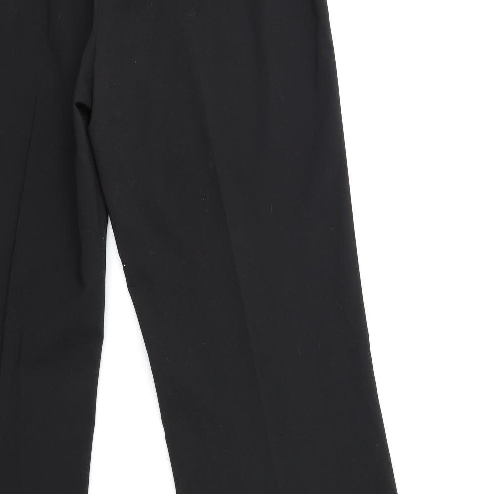 Womens UK Size 10 F&F Regular Fit Black Trousers