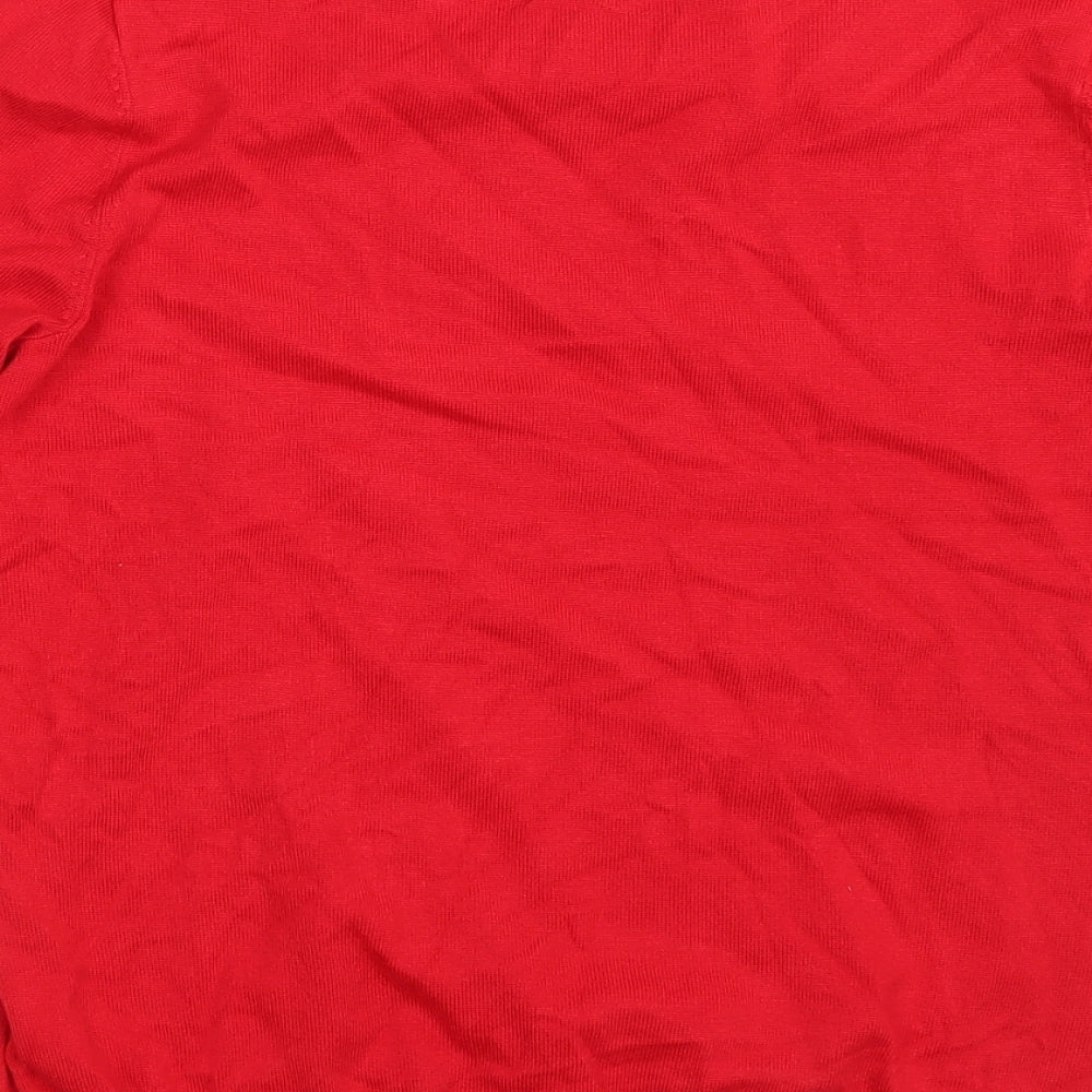 Womens UK Size 12 Papaya Red Pullover Jumper
