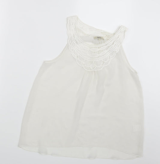 Womens UK Size 12 Papaya Ivory Basic Blouse