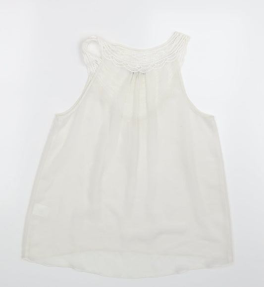 Papaya Womens Ivory Basic Blouse Size 12