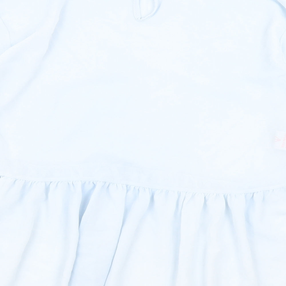 Womens UK Size 6 Boohoo Blue Basic Blouse