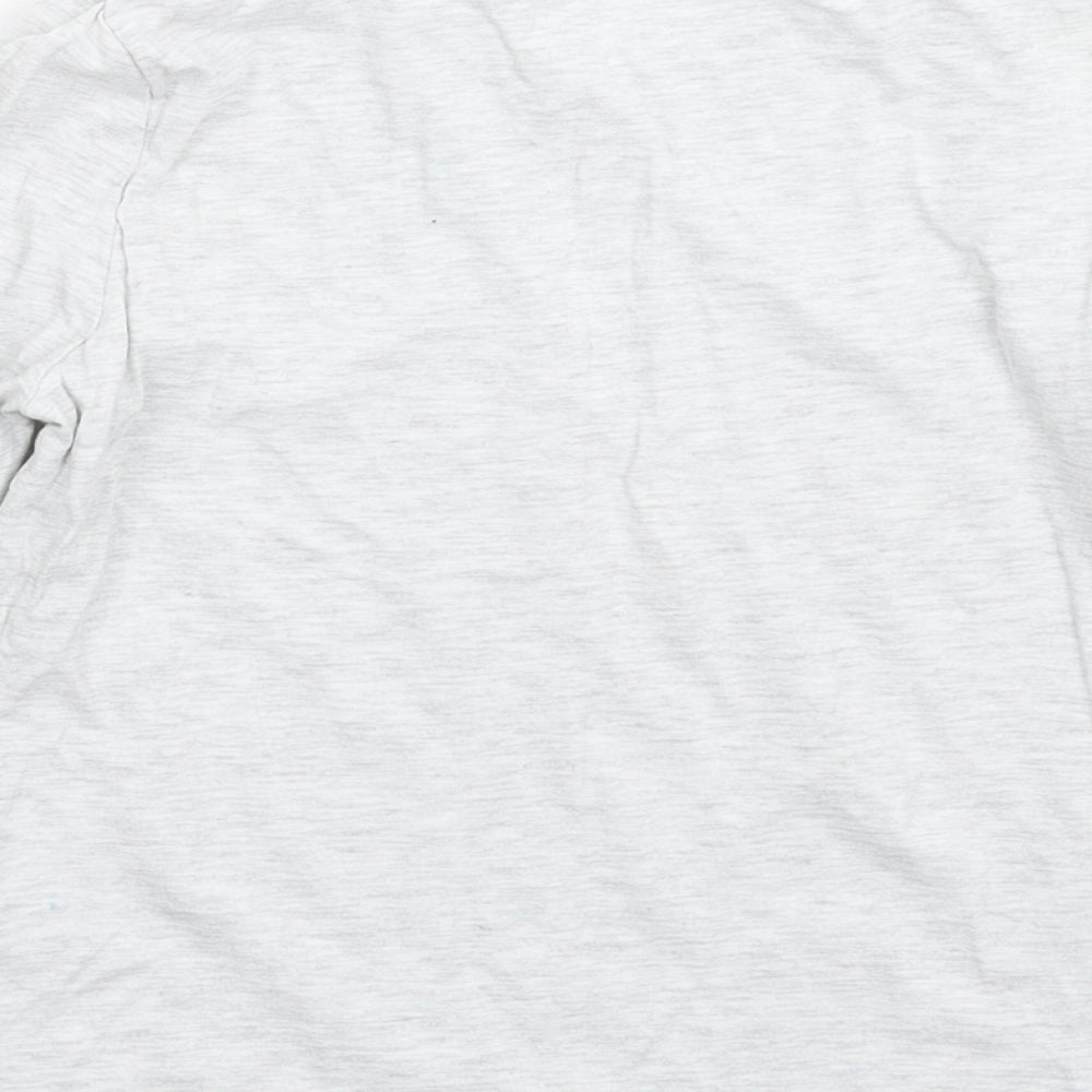 Matalan Girls Grey Basic T-Shirt Size 8-9 Years