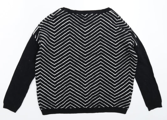 Womens UK Size XS Promod Black Pullover Jumper