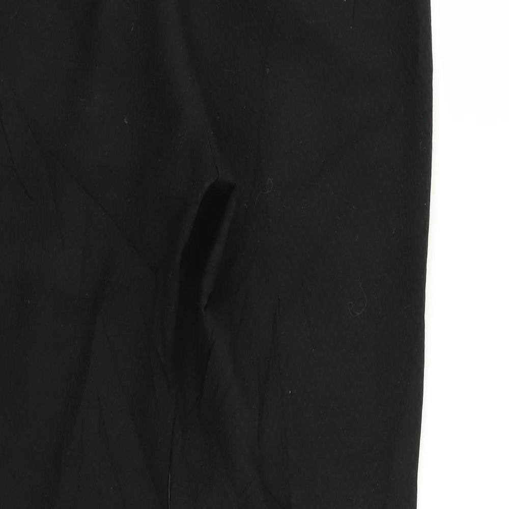 Womens UK Size 12 Pieces Regular Fit Black Trousers