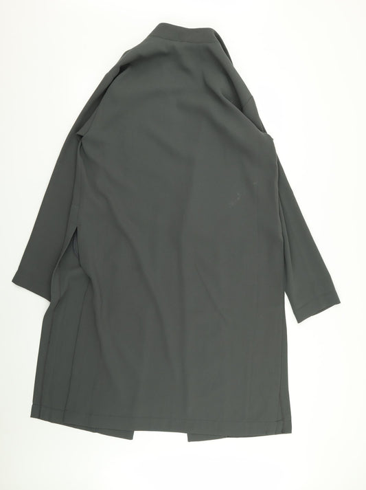 FOREVER 21 Womens Green Overcoat Coat Size M