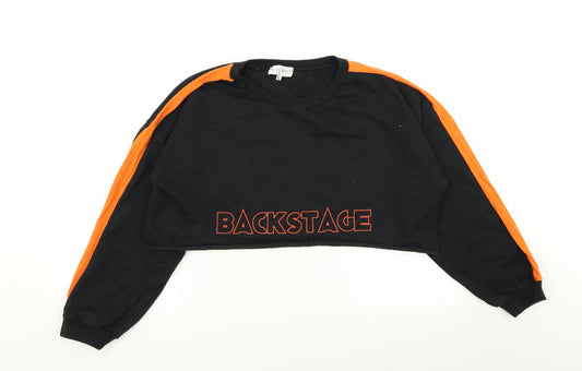 Womens UK Size L In the Style Black Pullover Jumper