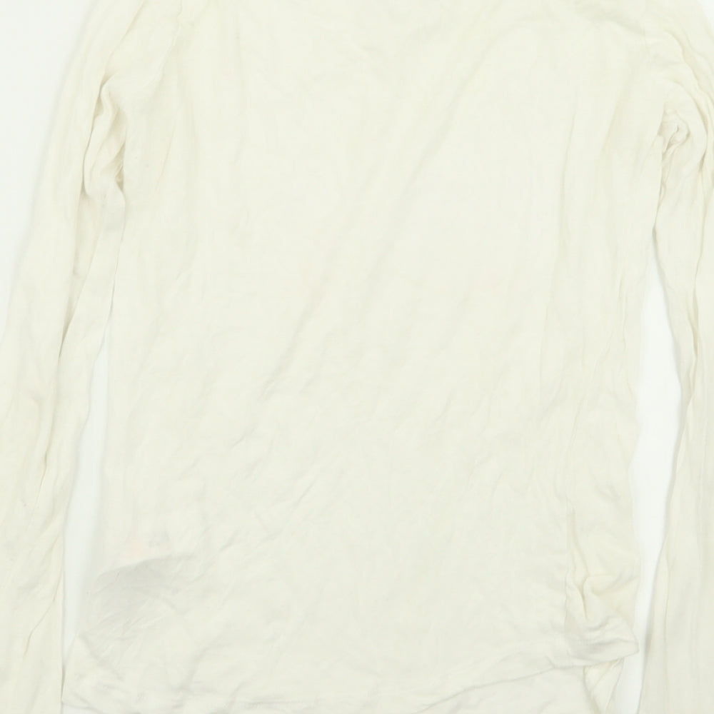 Womens UK Size 8 New Look White Basic T-Shirt