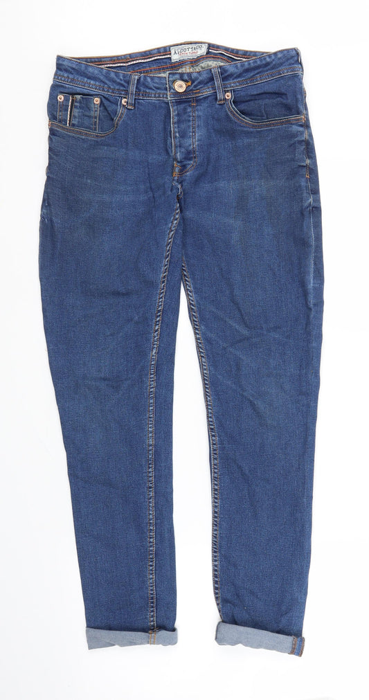 Mens UK Size 30 in alcott Regular Fit Skinny Blue Jeans