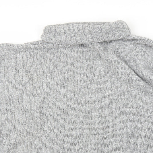 Womens UK Size L PRETTYLITTLETHING Grey Pullover Jumper