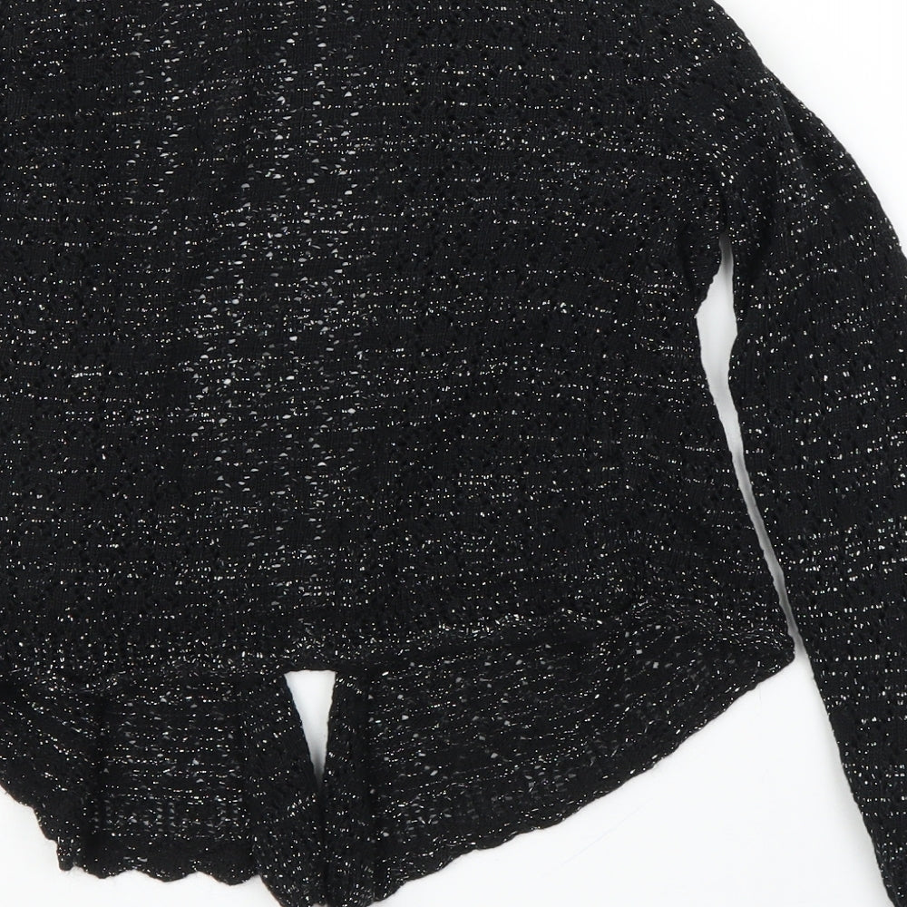 Xited Womens Black Cardigan Jumper Size S