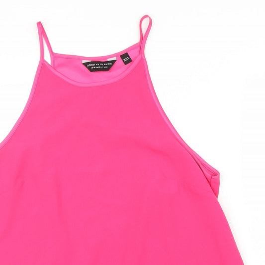 Womens UK Size 16 Dorothy Perkins Pink Basic Blouse