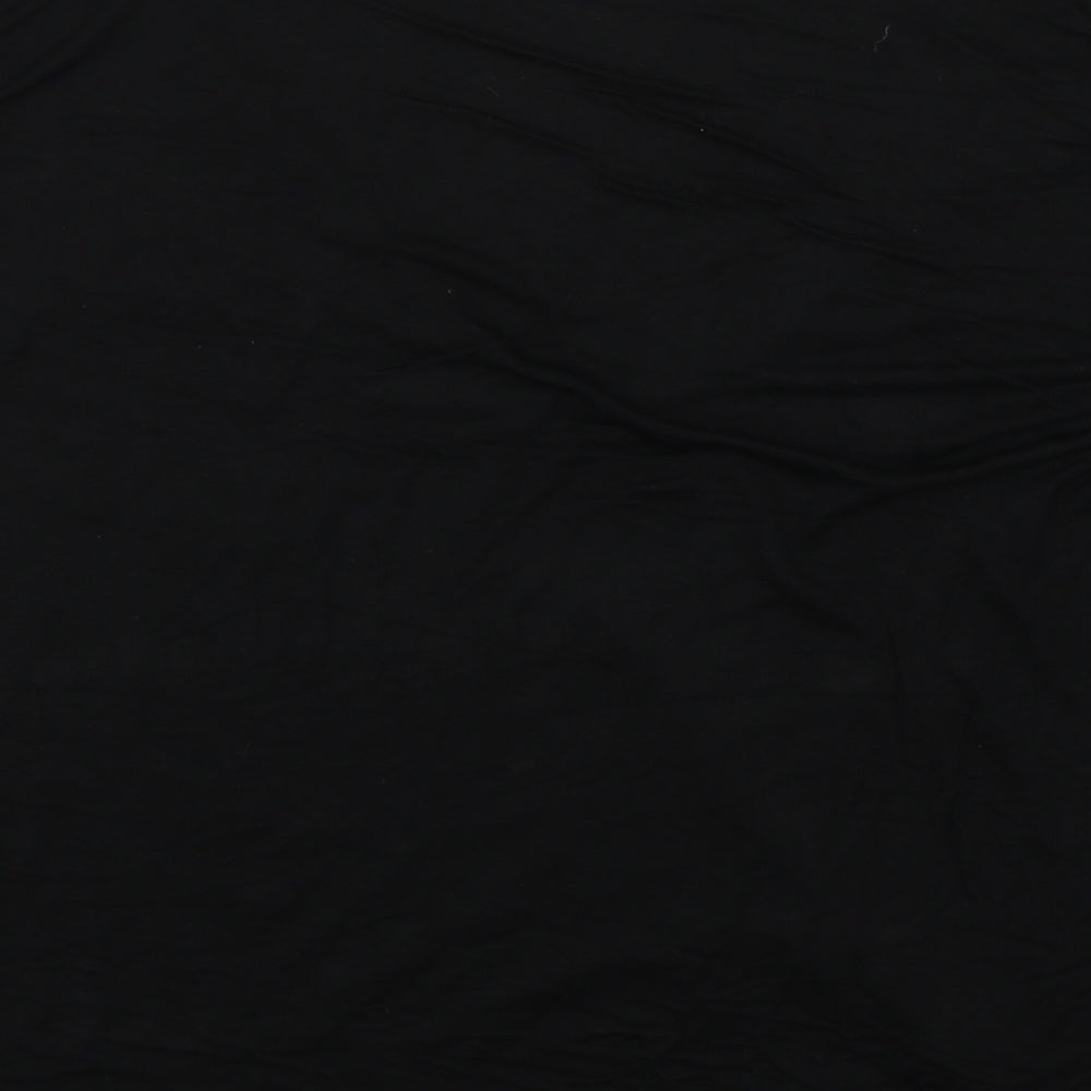Boohoo Womens Black Basic T-Shirt Size 12
