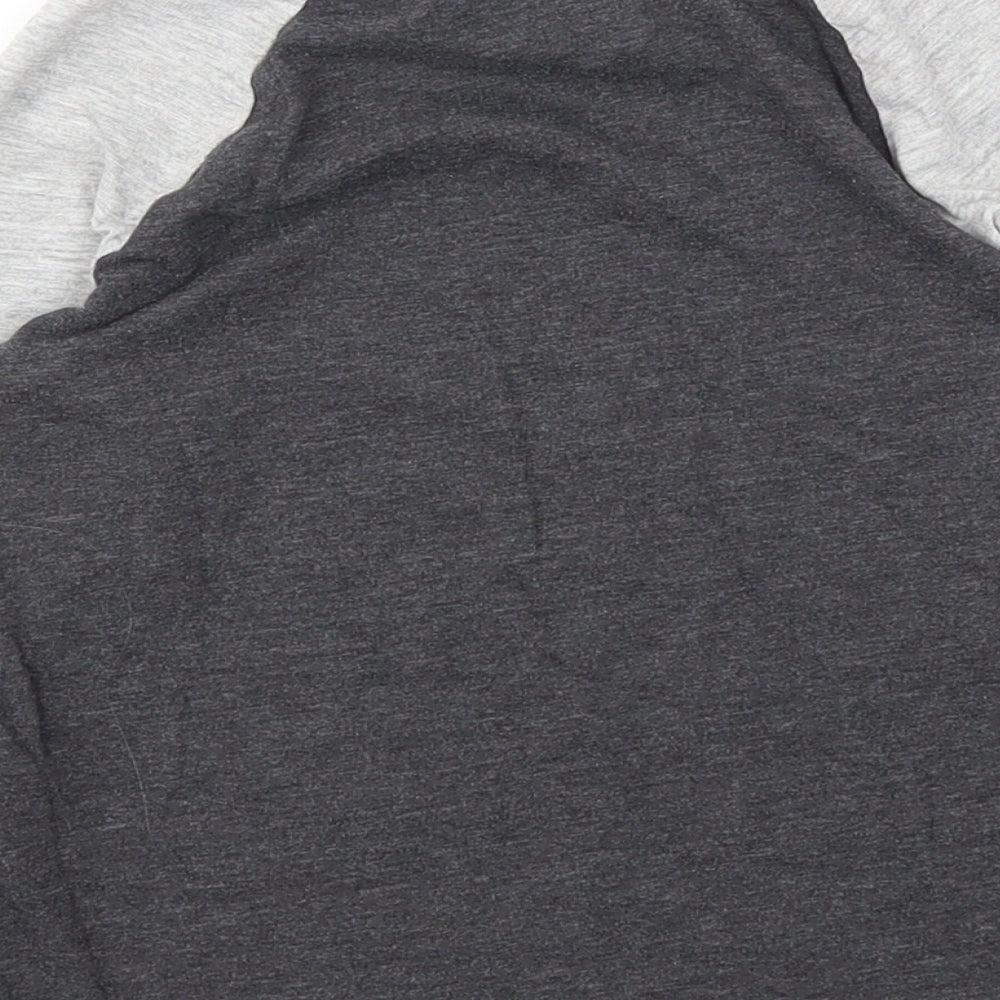 George Boys Grey Animal Print Basic T-Shirt Size 4-5 Years