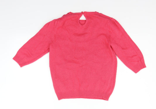 River Island Womens Pink Pullover Jumper Size 10
