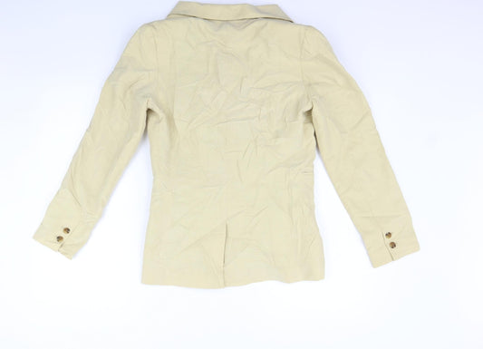 H&M Womens Beige Jacket Suit Size 10