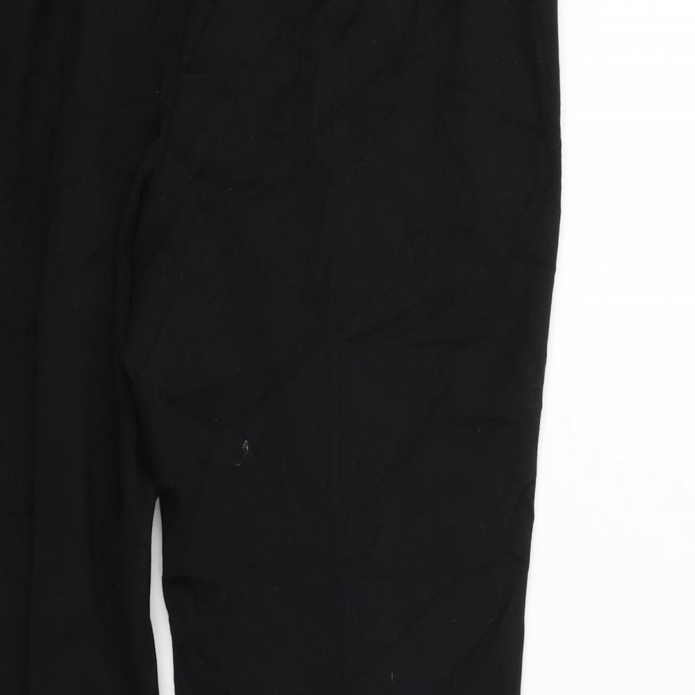 Womens UK Size 14 Marks and Spencer Regular Fit Black Trousers
