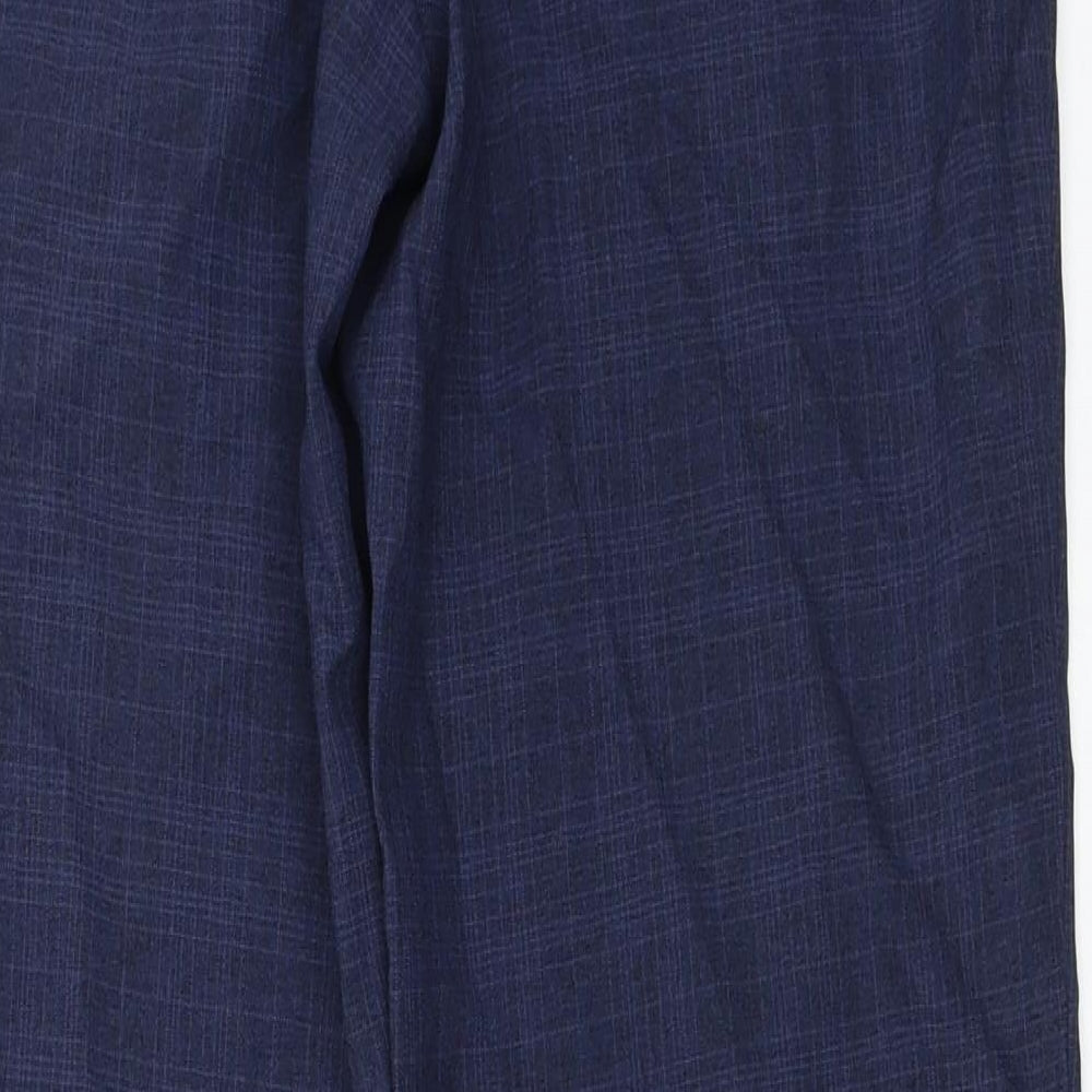 Womens UK Size 10 Marks and Spencer Regular Fit Blue Trousers