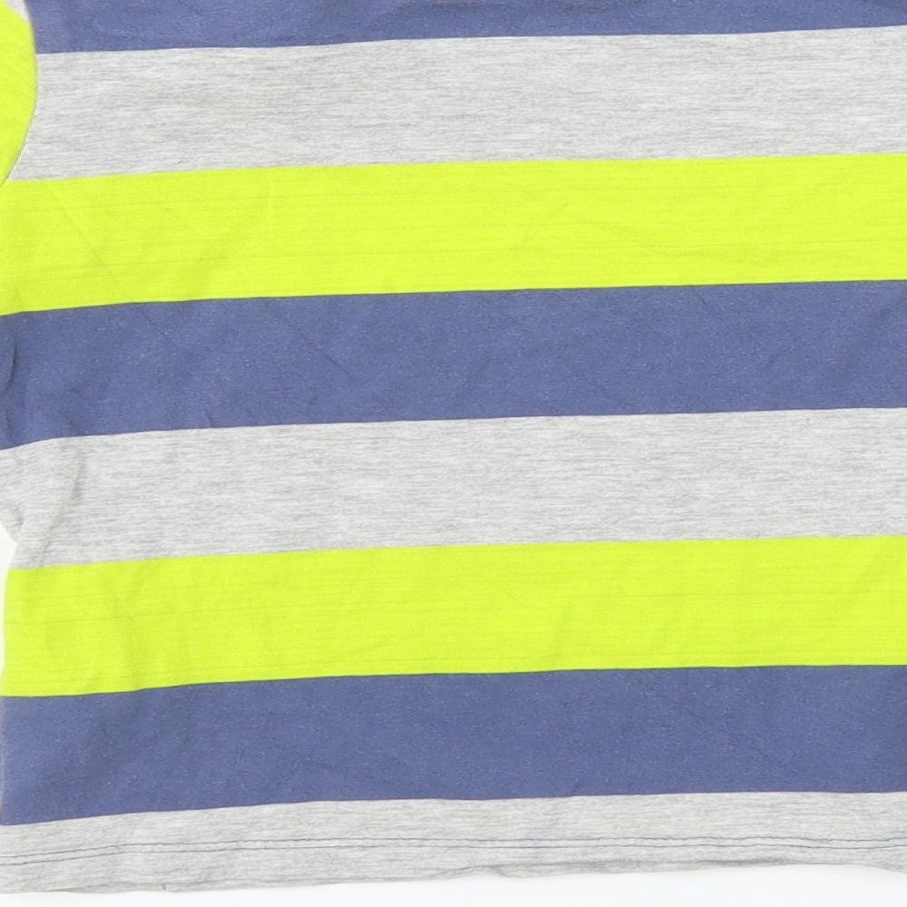 H&M Boys Grey Striped Basic T-Shirt Size 2 Years