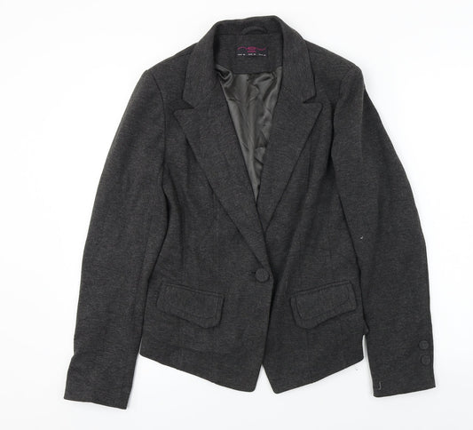 Womens UK Size 14 New Look Regular Grey Blazer
