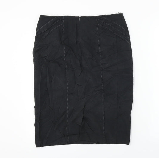 Marks and Spencer Womens Black A-Line Skirt Size 32 in