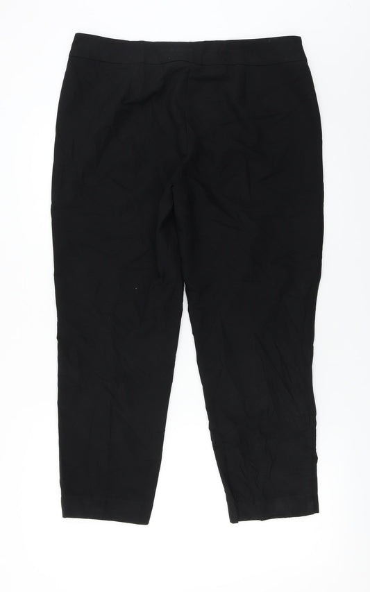 George Womens Black Trousers Size 14 L24 in
