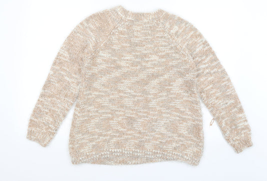 Womens UK Size 14 NEXT Gold Pullover Jumper