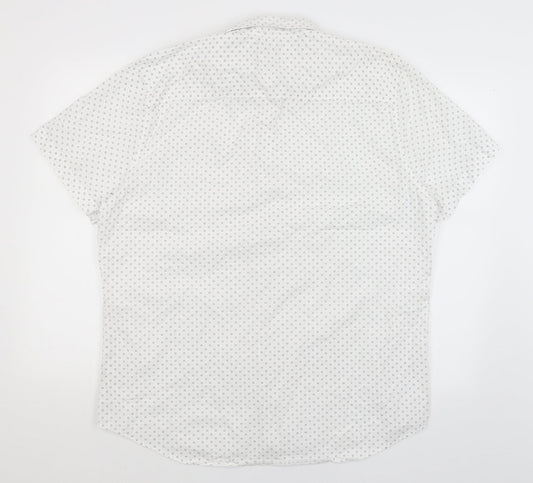 F&F Mens White Button-Up Size XL