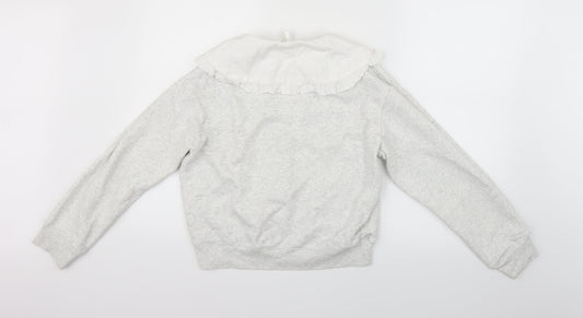 Womens UK Size XS H&M Grey Henley Jumper