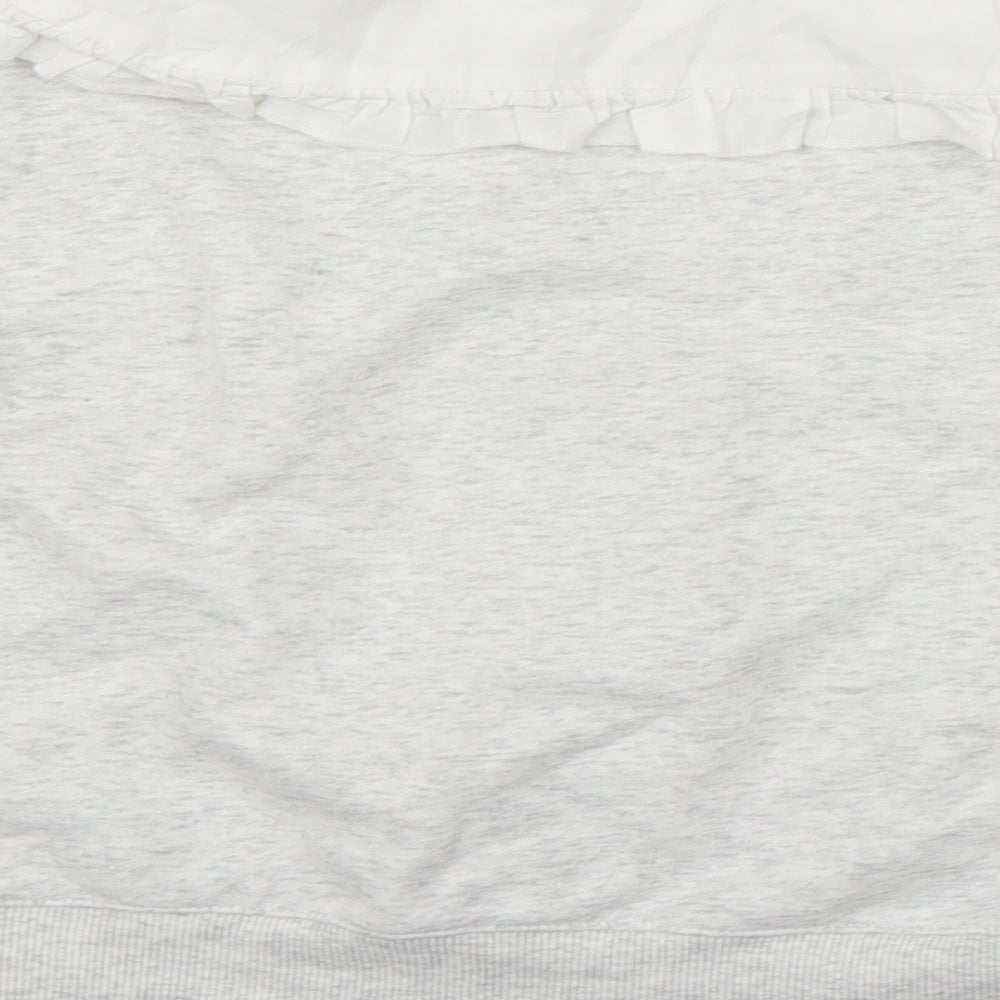 Womens UK Size XS H&M Grey Henley Jumper