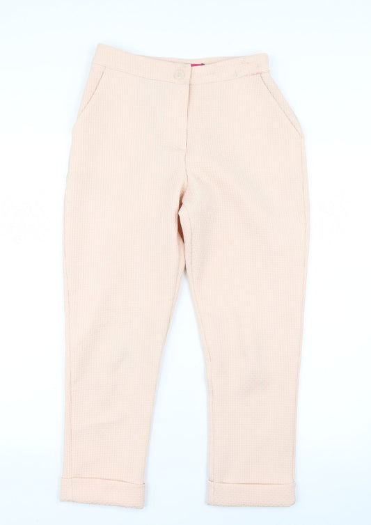 Womens UK Size 8 Boohoo Regular Fit Pink Trousers