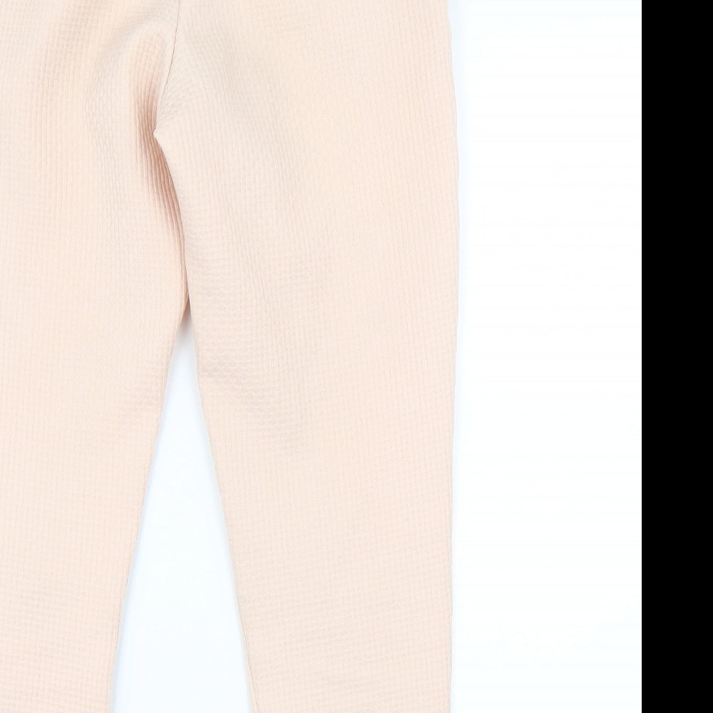 Womens UK Size 8 Boohoo Regular Fit Pink Trousers