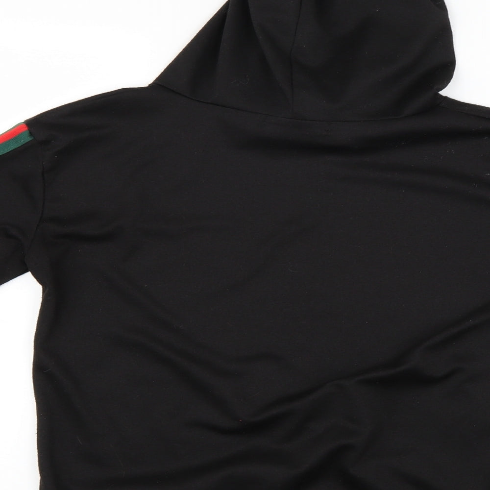 Misspap Womens Black Pullover Hoodie Size M