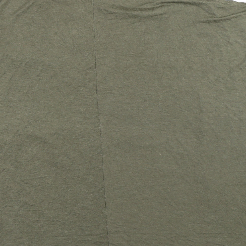Womens UK Size 10 Select Green Basic T-Shirt