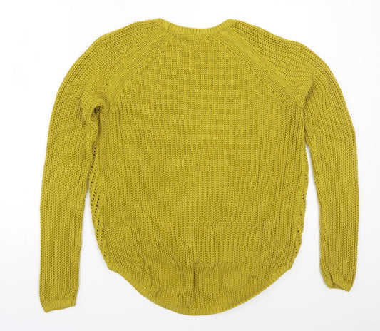Womens UK Size M H&M Yellow Pullover Jumper