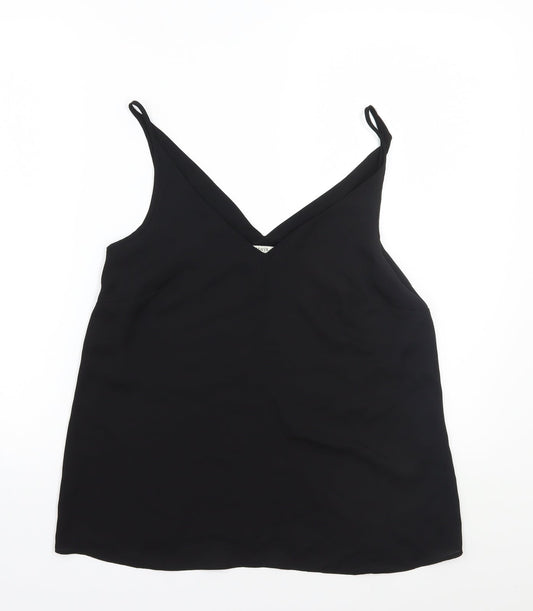 Womens UK Size 10 Papaya Black Basic Tank