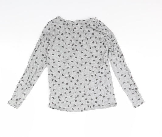 George Womens Grey Basic T-Shirt Size 4