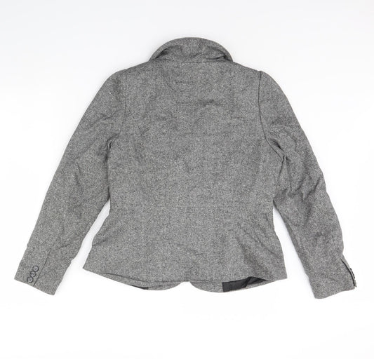 Monsoon Womens Grey Jacket Blazer Size 16 - Shoulder Pads