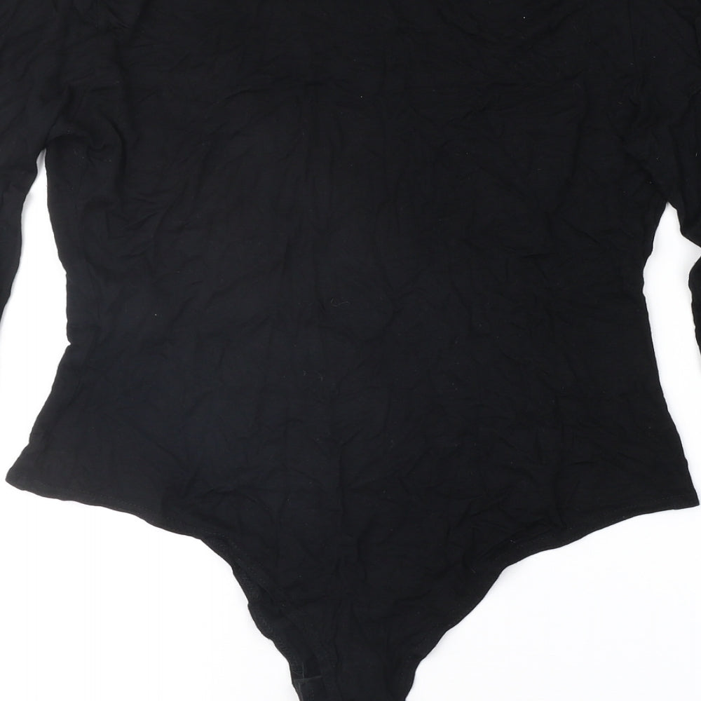 Womens UK Size 12 PRETTYLITTLETHING Black Basic T-Shirt