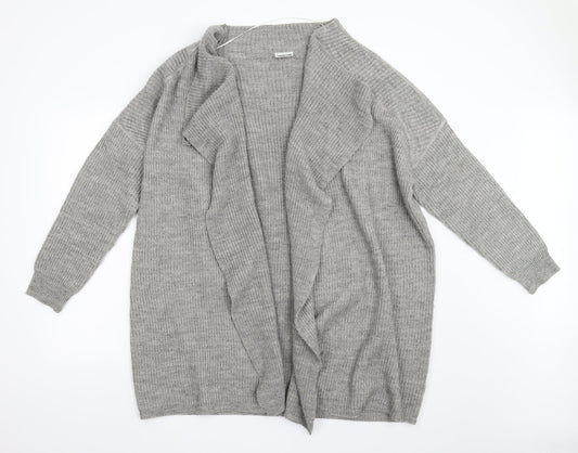 Womens UK Size L Noisy may Grey Cardigan Jumper