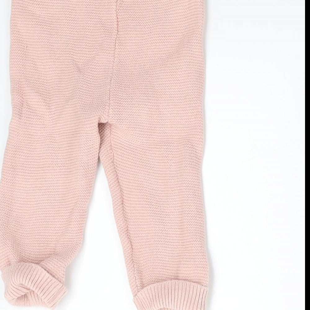 F&F Baby Pink Track Pants Trousers Size 3-6 Months