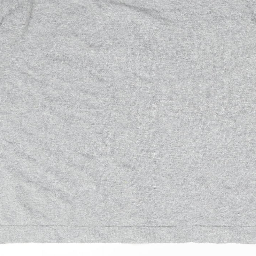 Peter Werth Mens Grey Knit Henley Jumper Size M