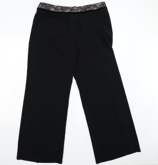 Marks & Spencer Womens Black Trousers Size 16 L30 in