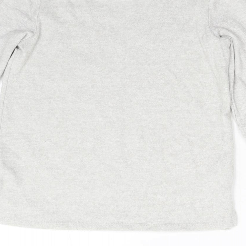 George Girls Grey Fleece Pullover Jumper Size 8-9 Years