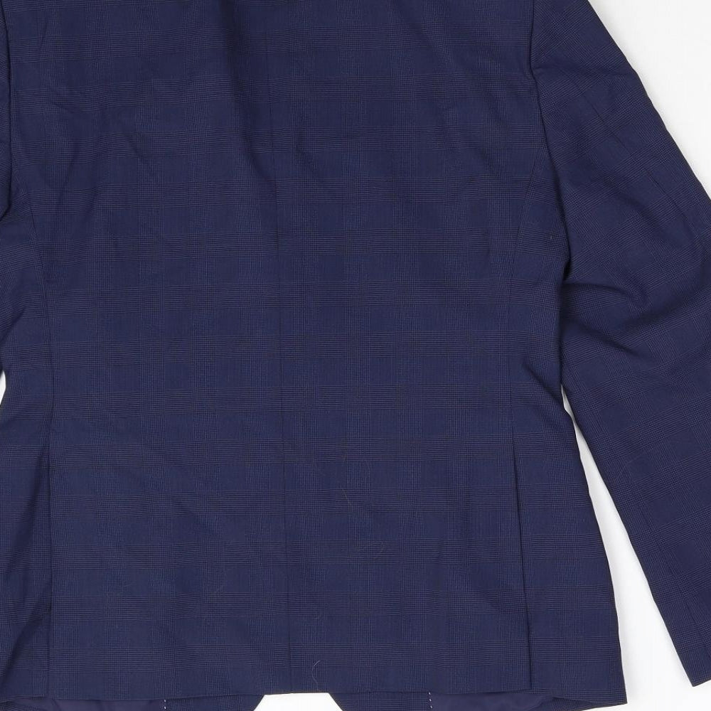 M&S Womens Blue Jacket Blazer Size 36