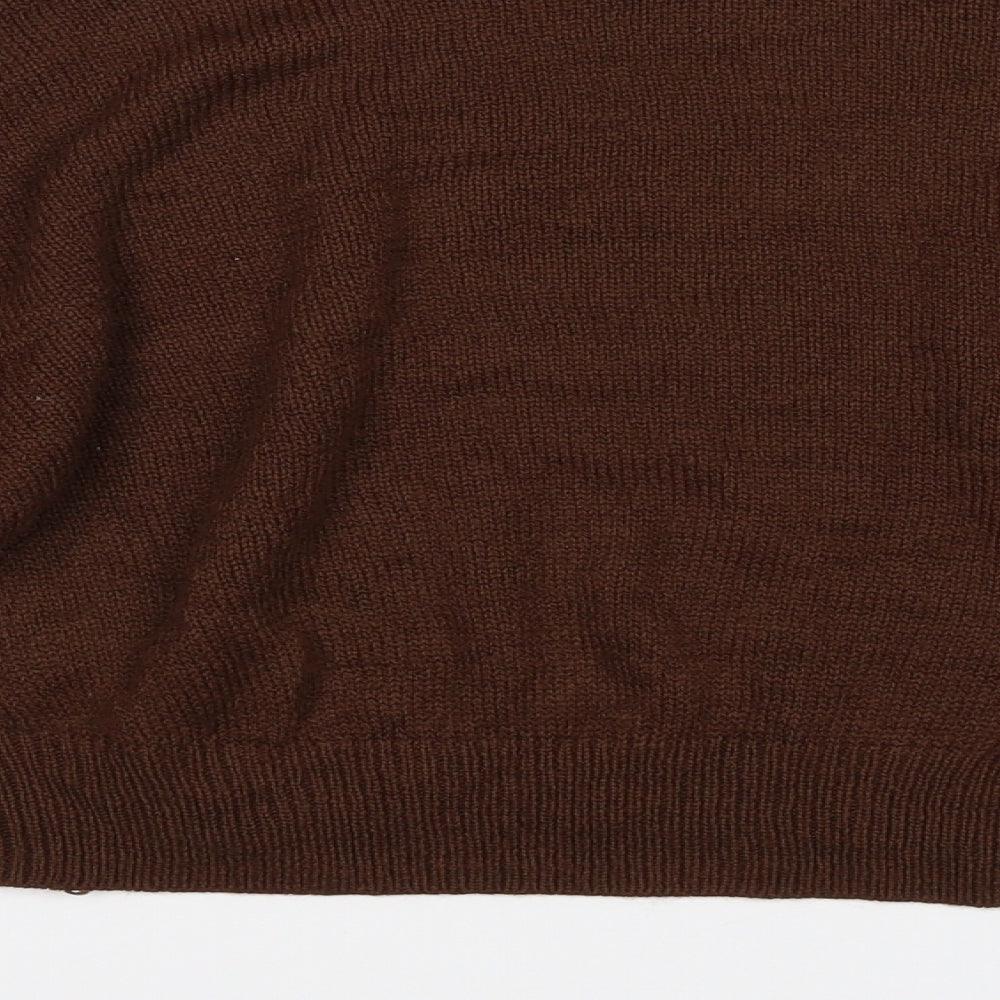 Womens UK Size XS Divided Brown Pullover Jumper