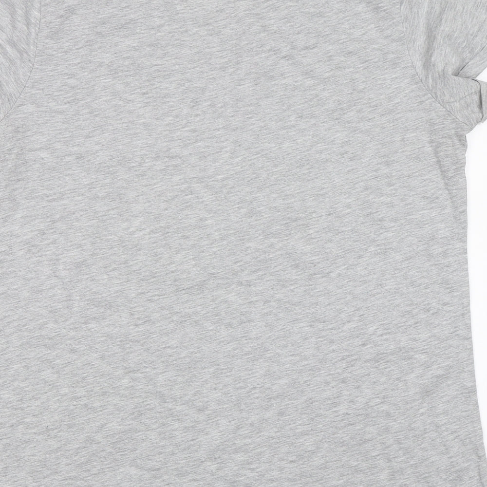 Brand and care label for Papaya women’s grey basic t-shirt, size UK 14, - santa baby