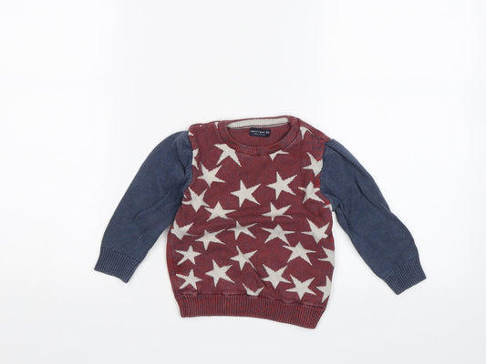 NEXT Baby Blue Pullover Jumper Size 12-18 Months - Stars